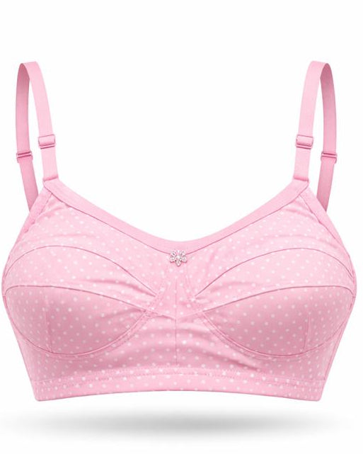 Cotton Dot Comfort Bra