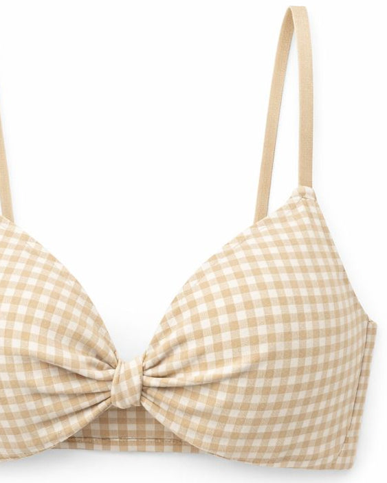 Chequered Light Paded Bra