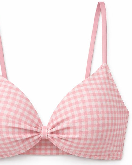 Chequered Light Paded Bra