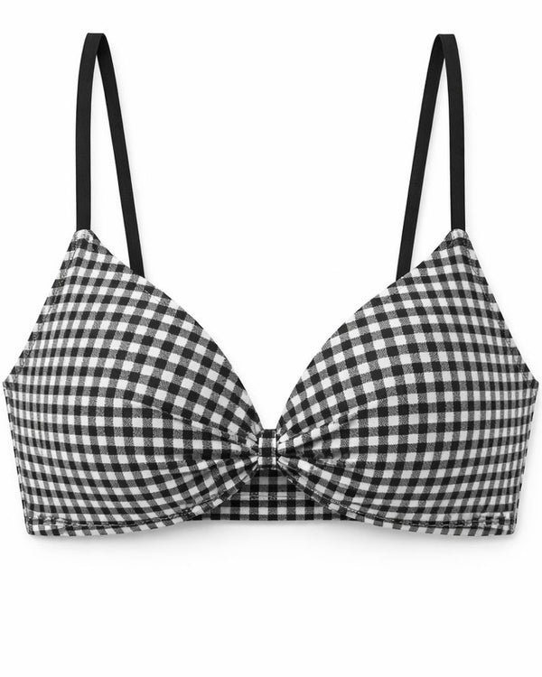 Chequered Light Paded Bra