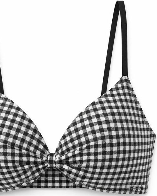 Chequered Light Paded Bra